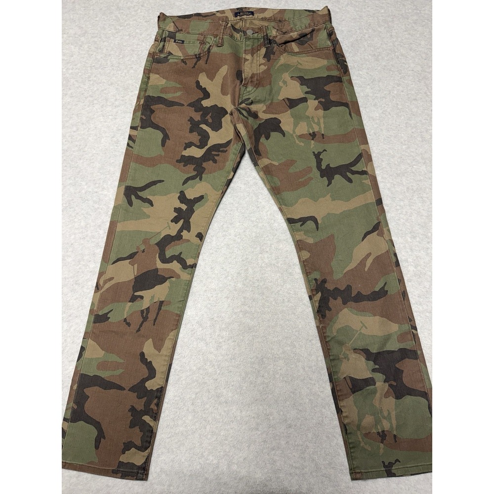 Polo Ralph Lauren Jeans Mens 31x30 Camo Sullivan Slim Tapered Stretch Denim